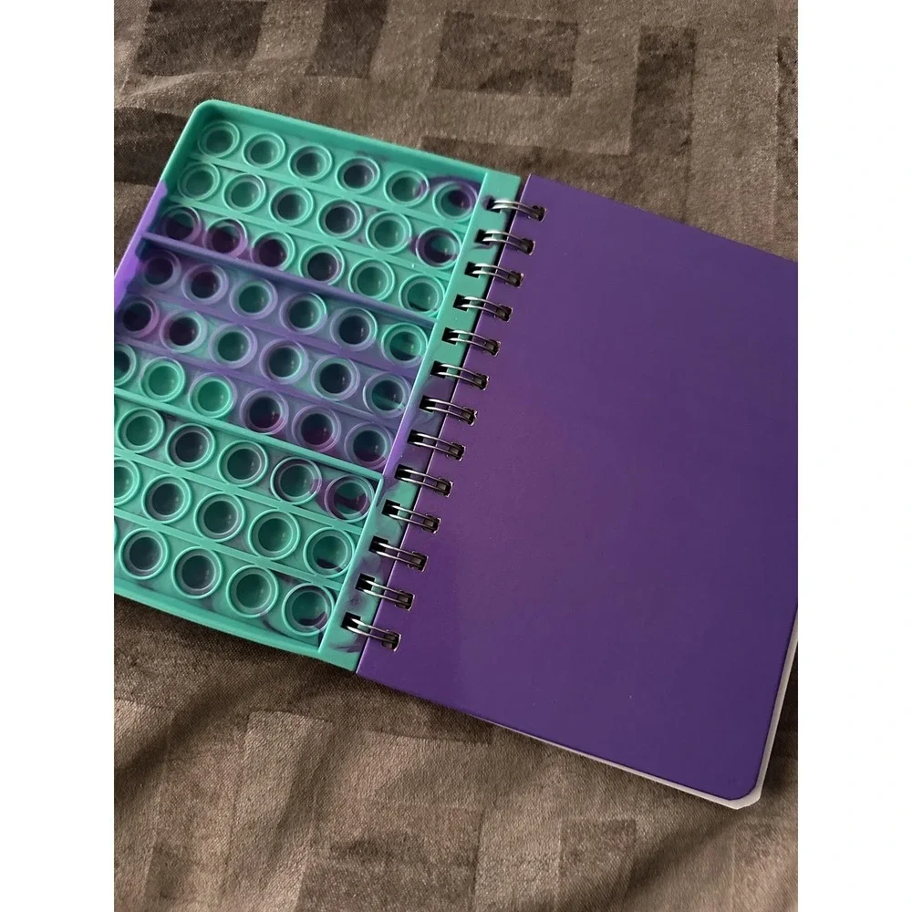 Children's Pop It Fidget Spiral Notebook Journal Boys Girls Lined‎